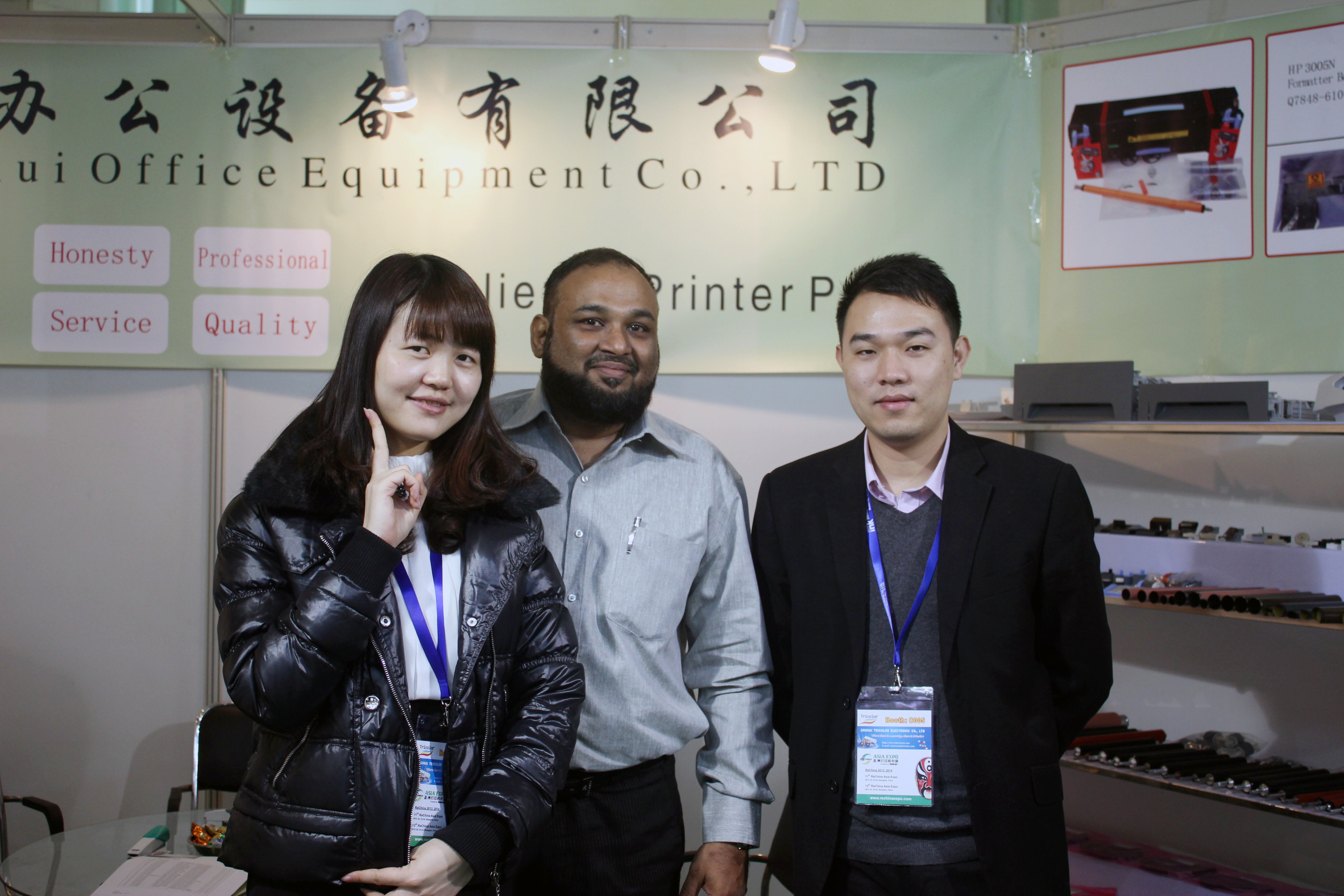 Guangzhou Jinghui Printer Parts in ReChina 2012 in Shanghai
